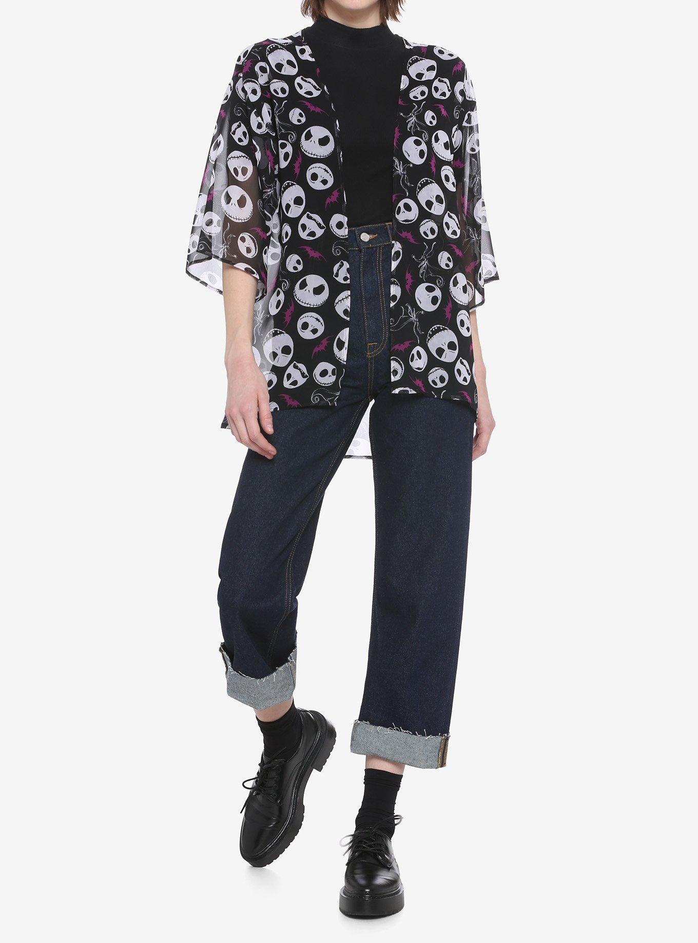 The Nightmare Before Christmas Jack's Head & Bats Kimono, MULTI, alternate