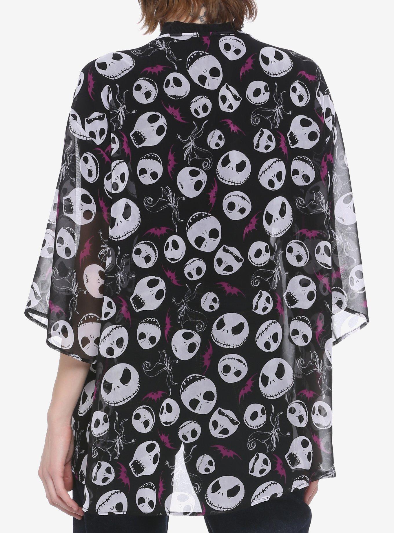 The Nightmare Before Christmas Jack's Head & Bats Kimono, MULTI, alternate