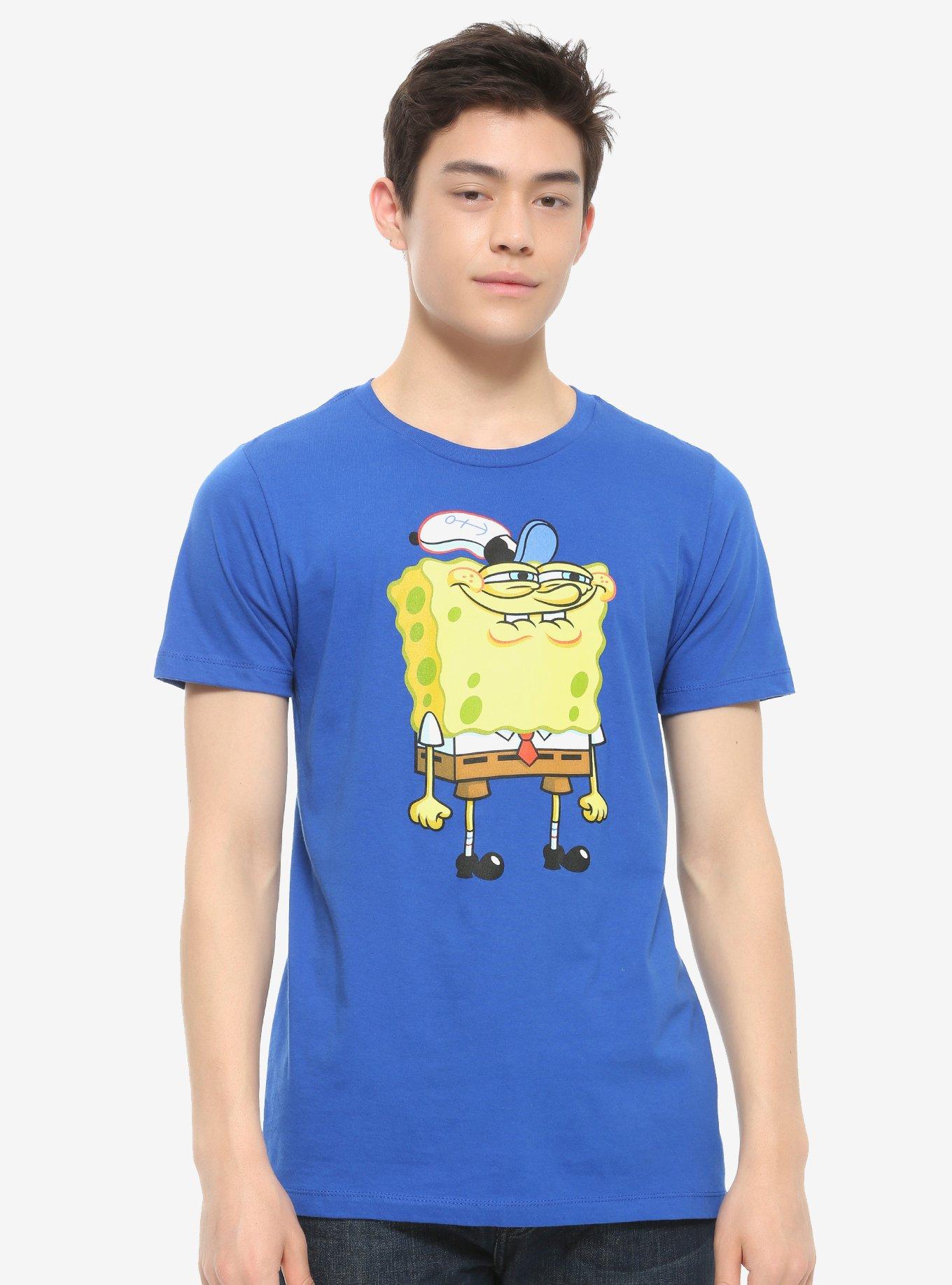 SpongeBob SquarePants Ew Face T-Shirt, BLUE, alternate