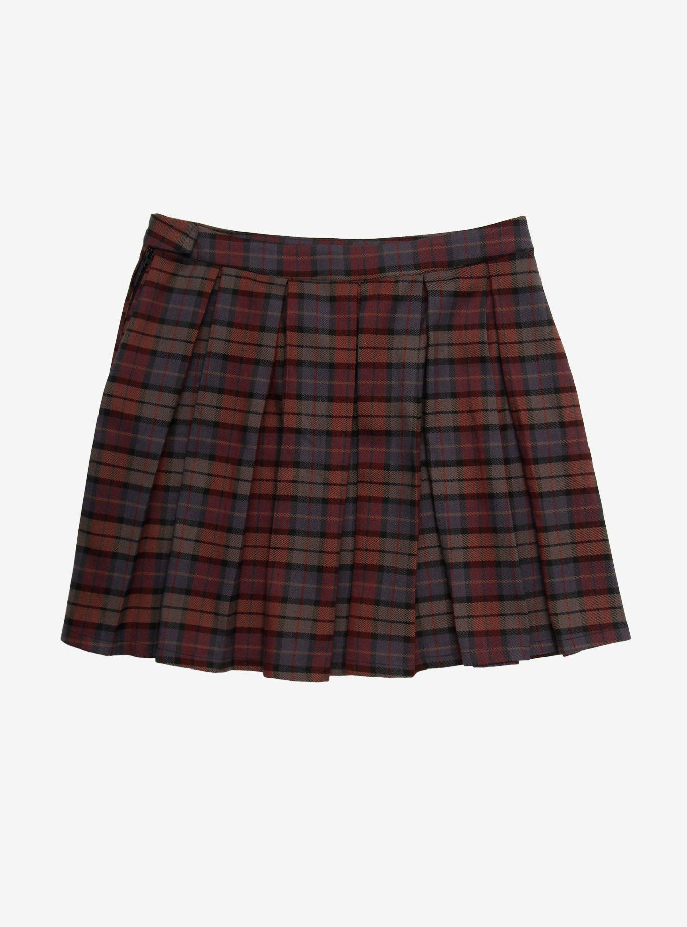 The Umbrella Academy Plaid Pleated Skirt, MULTI, alternate