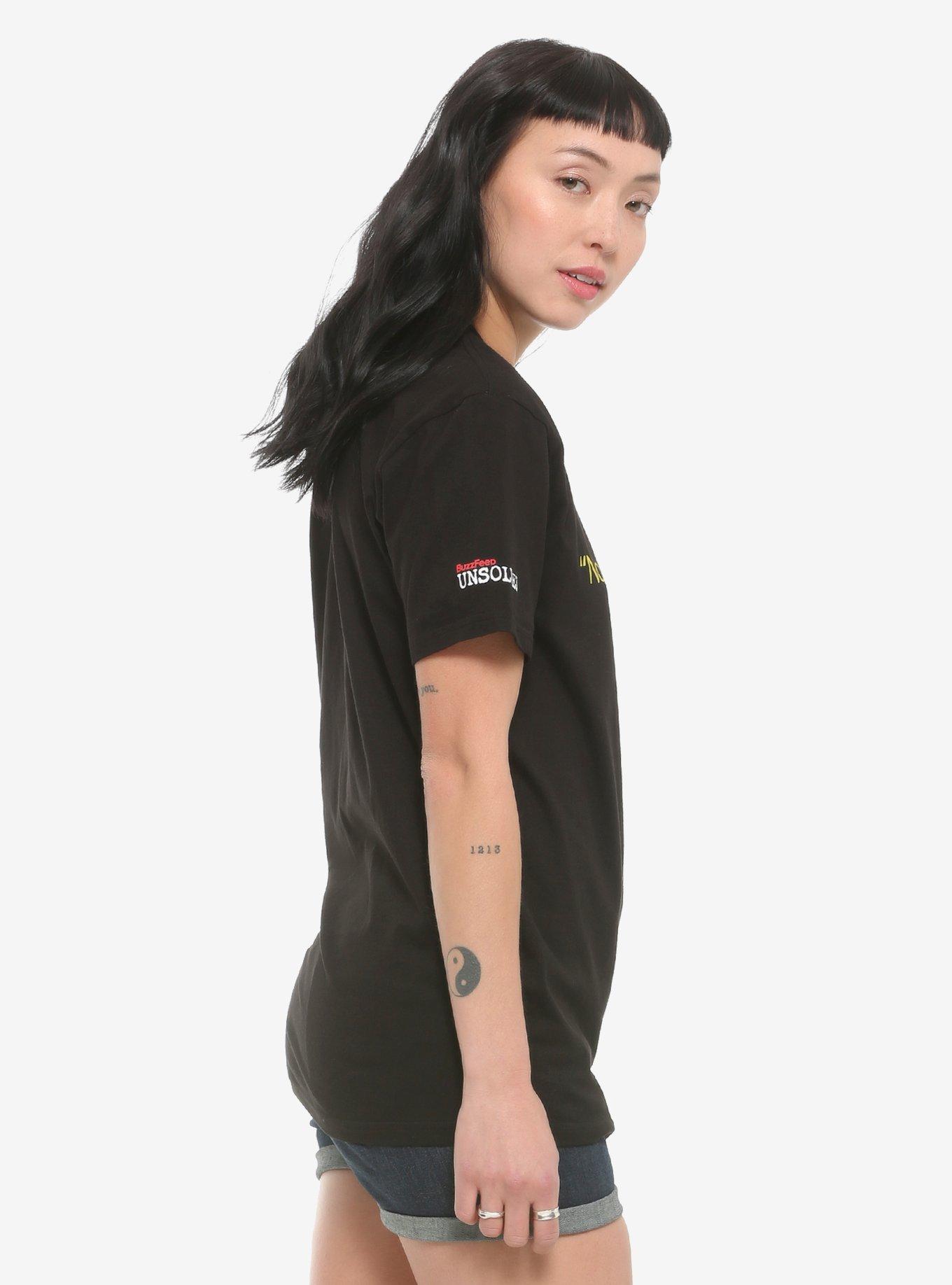 Buzzfeed Unsolved Are Ghosts Real Girls T-Shirt, MULTI, alternate