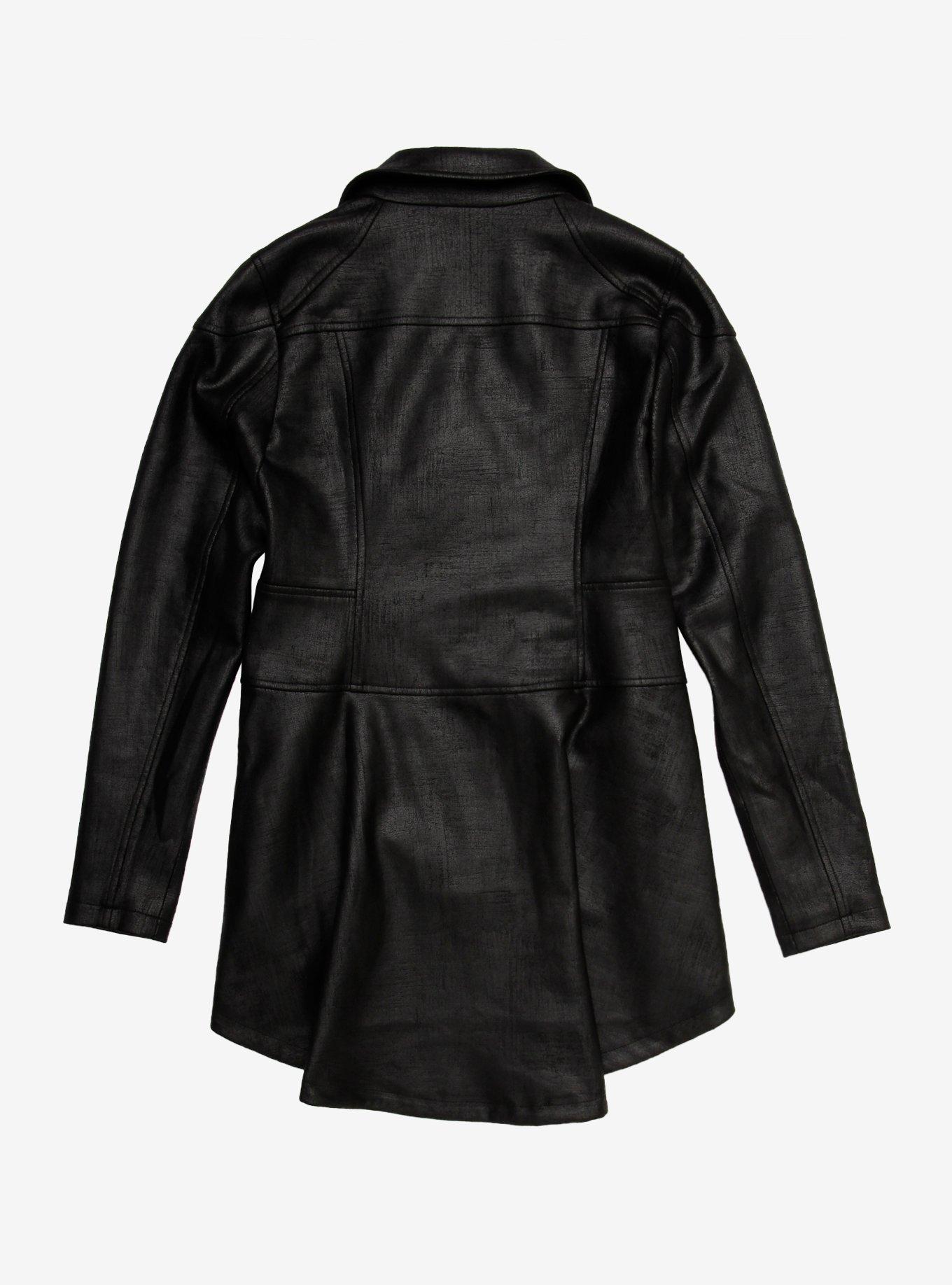 The Umbrella Academy Allison Peplum Girls Moto Jacket, BLACK, alternate