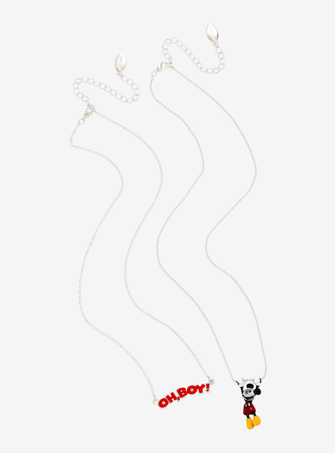 Disney Mickey Mouse Oh Boy Necklace Set - BoxLunch Exclusive, , alternate