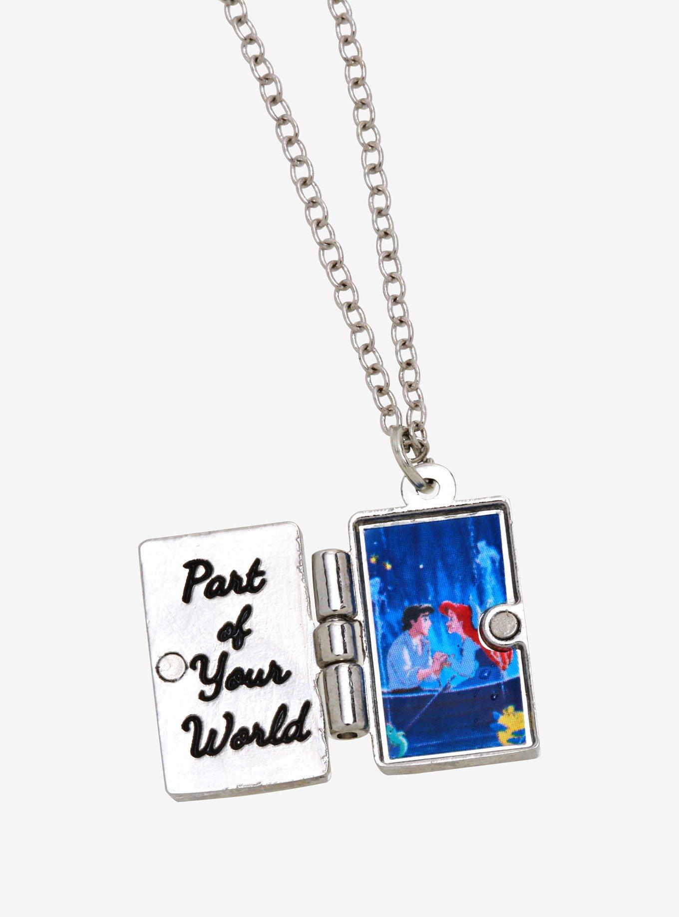 Disney The Little Mermaid VHS Locket Necklace - BoxLunch Exclusive, , alternate