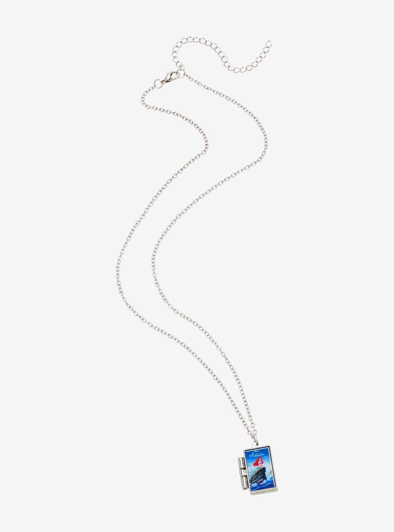 Disney The Little Mermaid VHS Locket Necklace - BoxLunch Exclusive, , alternate