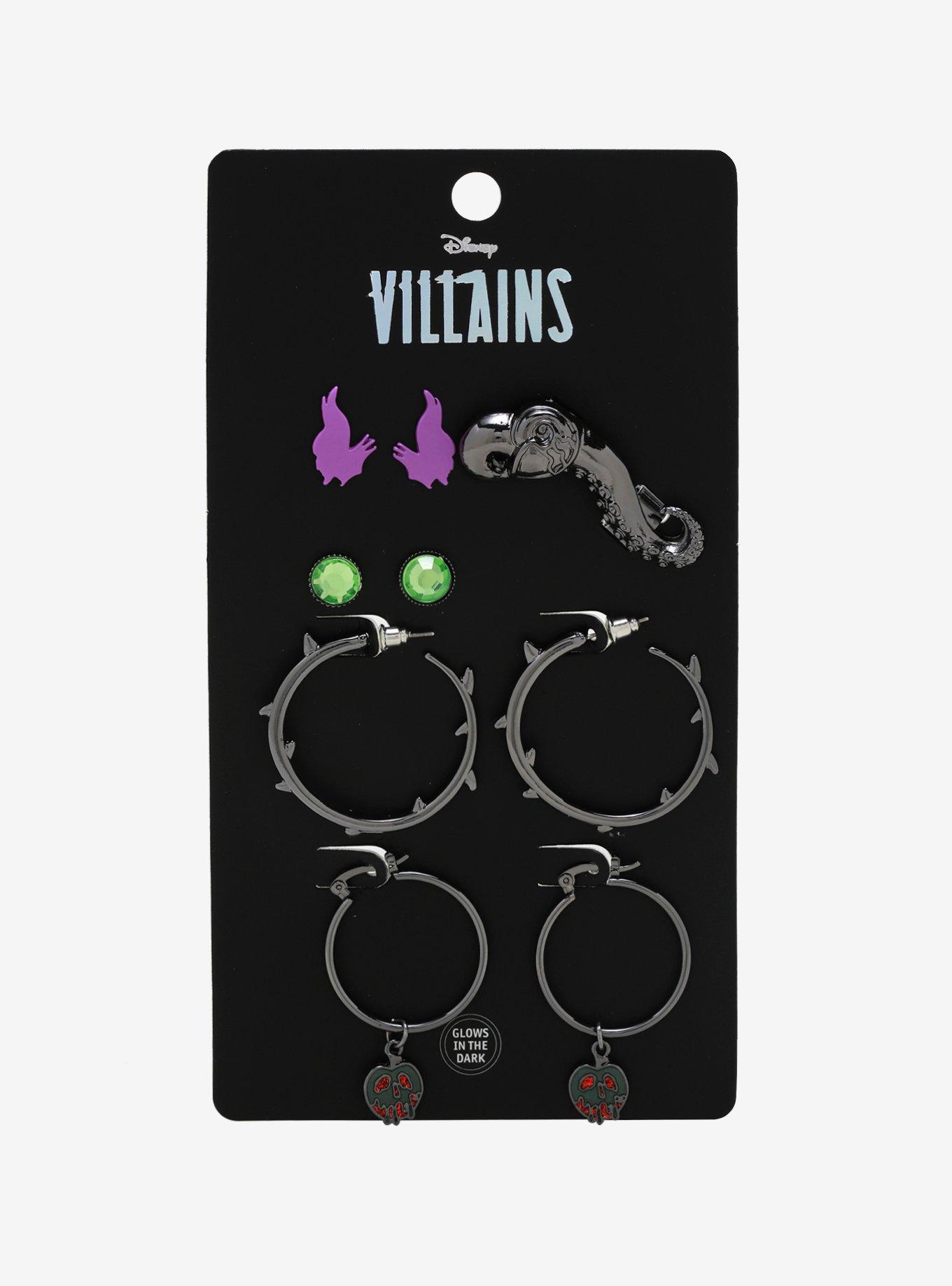 Disney Villains Earring Set - BoxLunch Exclusive, , alternate