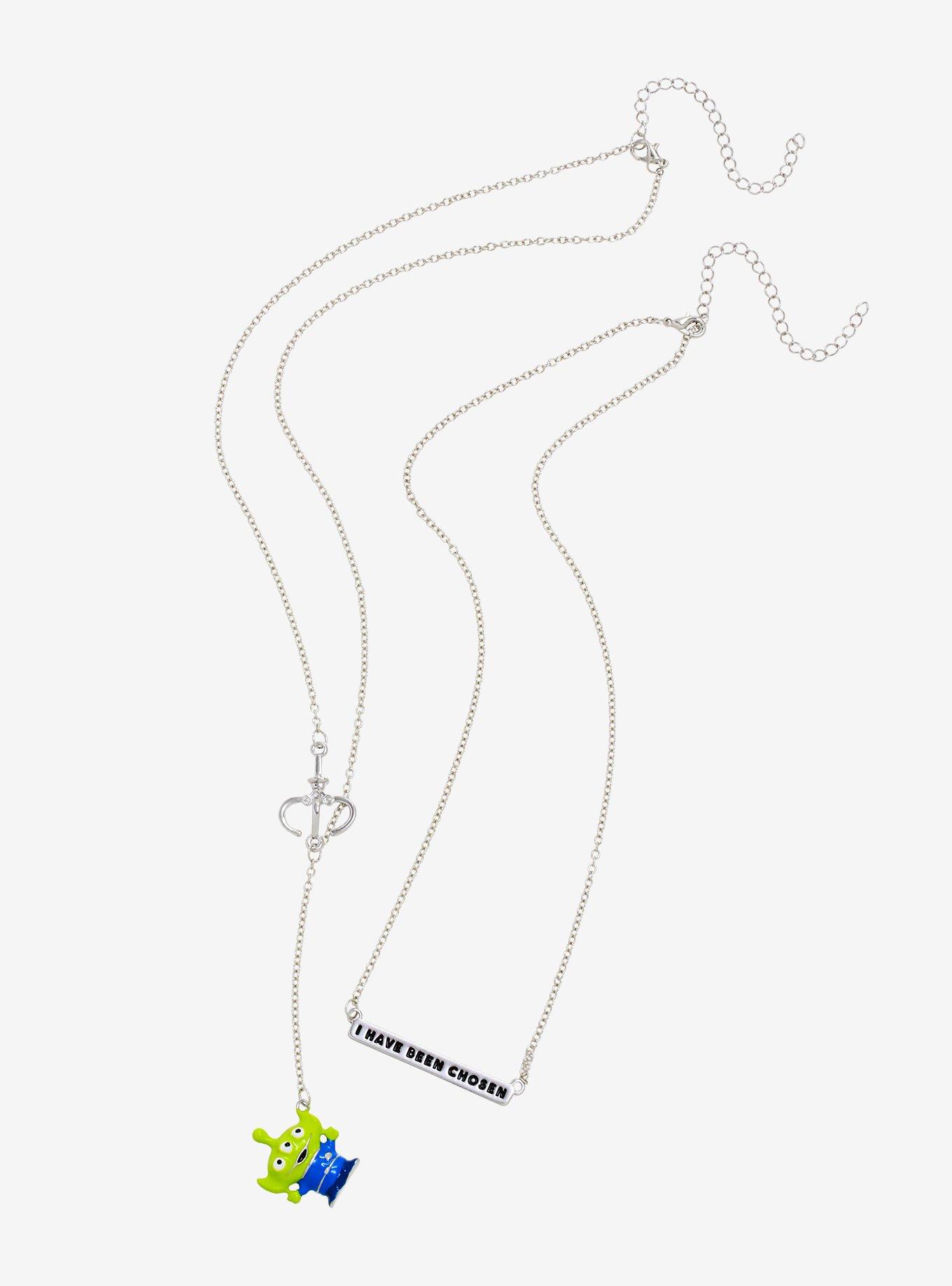 Disney Pixar Toy Story Alien I Have Been Chosen Necklace Set, , alternate