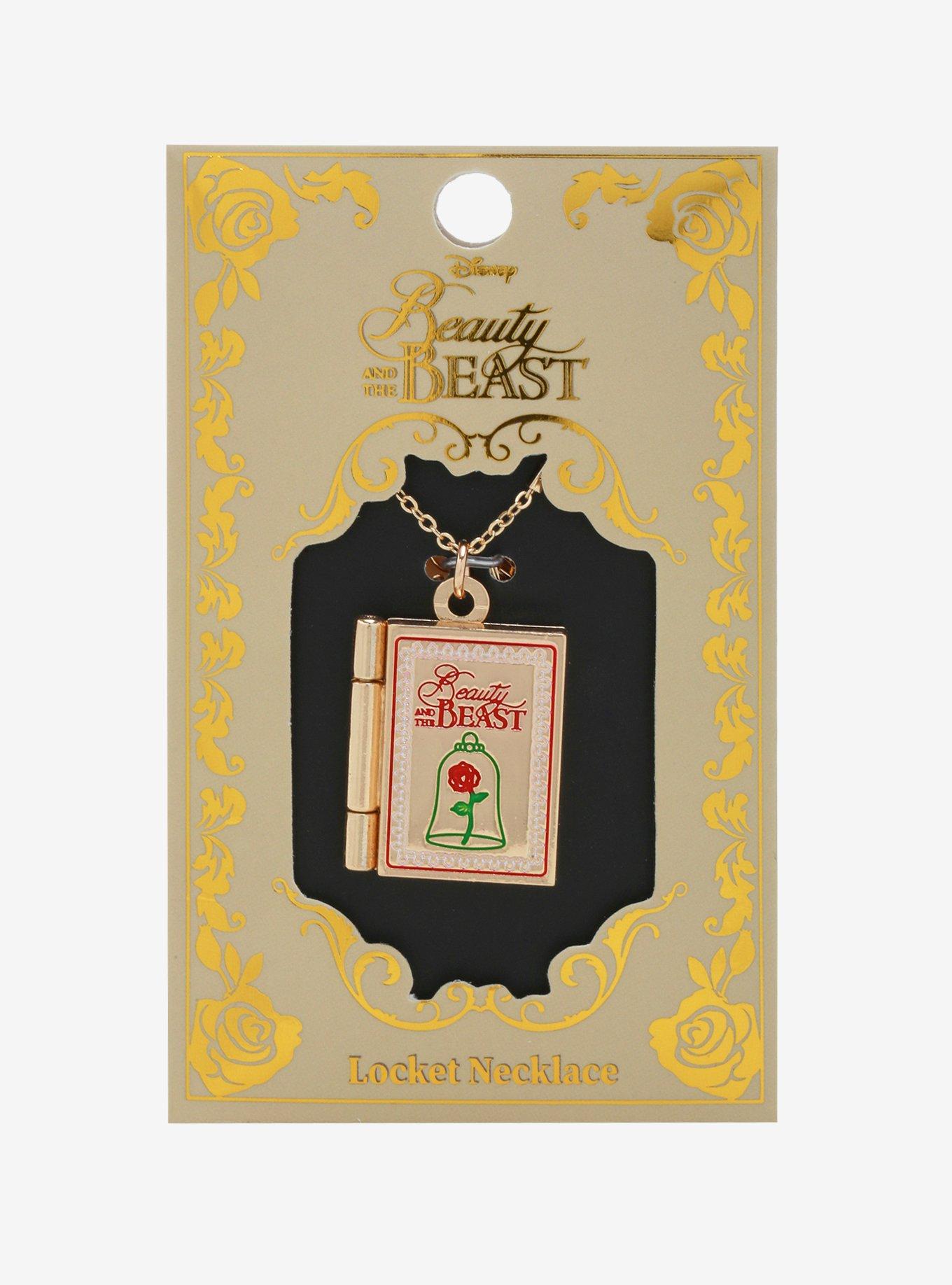Disney Beauty and the Beast Book Locket Necklace, , alternate