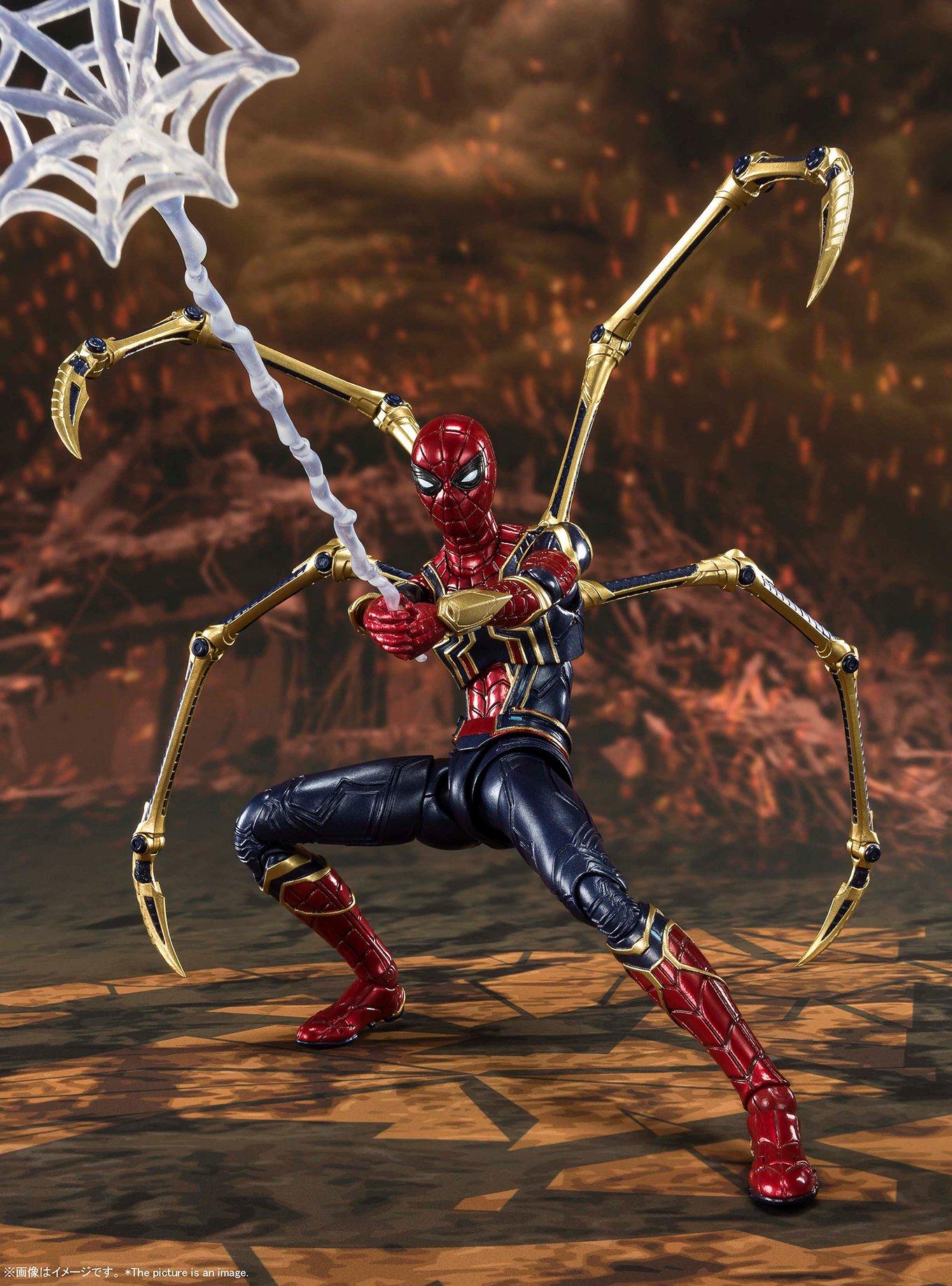 Bandai Spirits Marvel Avengers: Endgame S.H.Figuarts Iron Spider (Final Battle Edition) Action Figure, , alternate