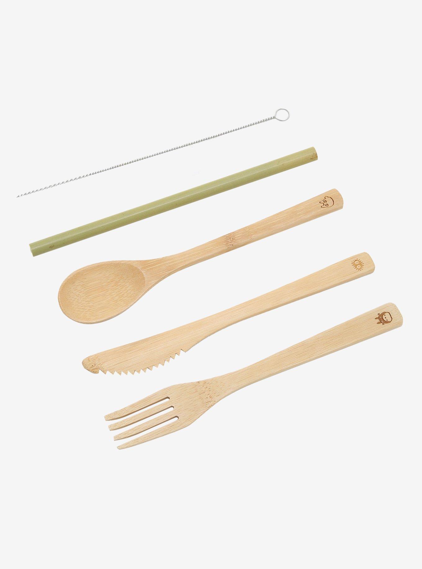 Studio Ghibli My Neighbor Totoro Bamboo Utensil Set - BoxLunch Exclusive, , alternate