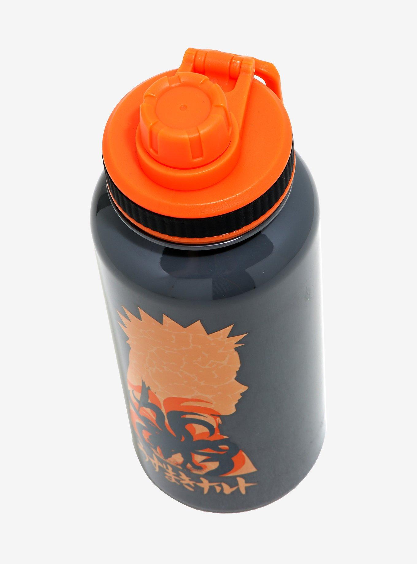Naruto Shippuden Naruto & Kurama Silhouette Water Bottle - BoxLunch Exclusive, , alternate