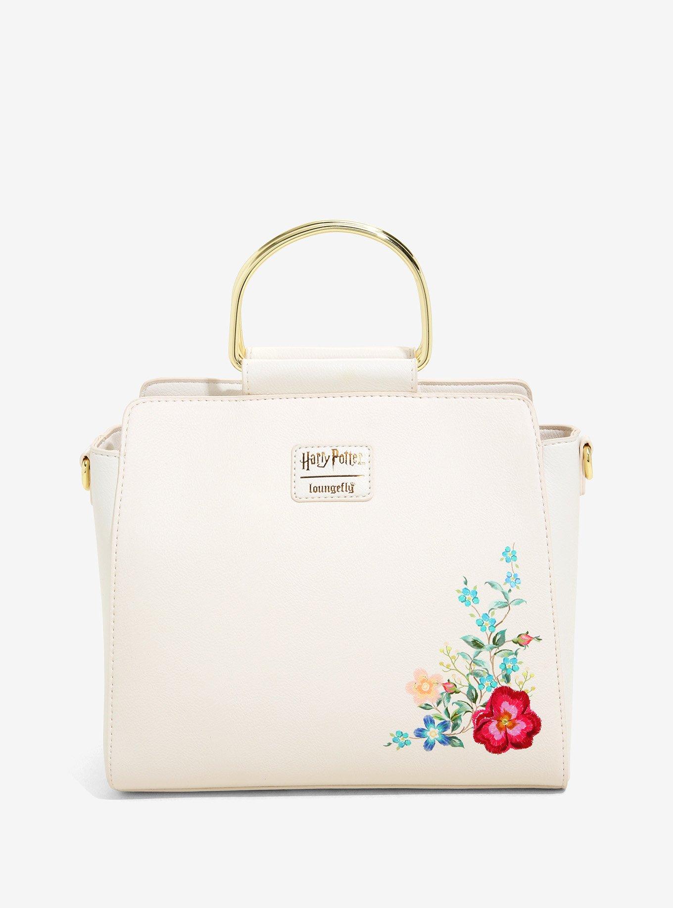 Loungefly Harry Potter Deathly Hallows Floral Handbag - BoxLunch Exclusive, , alternate