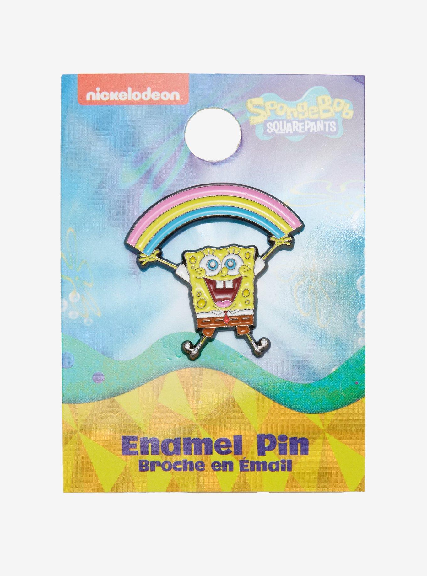 SpongeBob SquarePants Rainbow Enamel Pin, , alternate