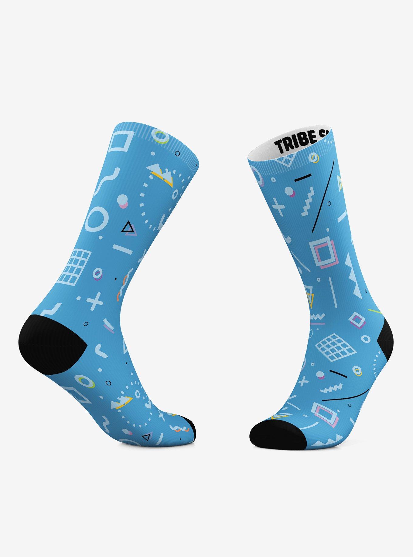 80S Splash Socks And 80S Homework Crew Socks 2 Pair