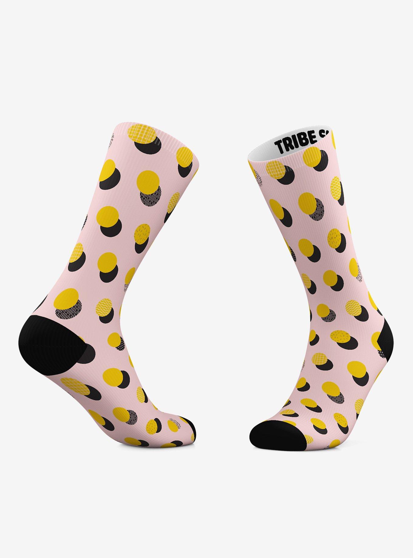 Geometric Checkers And Geometric Eclipse Crew Socks 2 Pair, , alternate