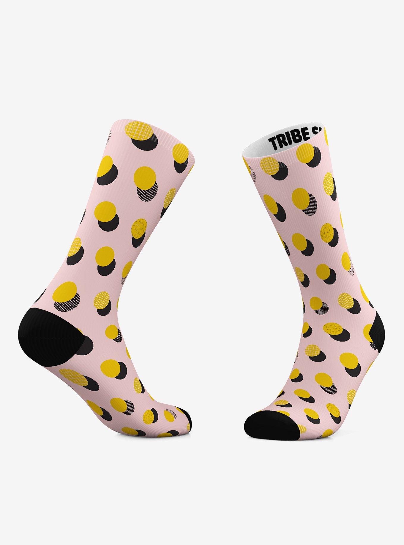 Geometric Checkers And Geometric Eclipse Crew Socks 2 Pair, , hi-res