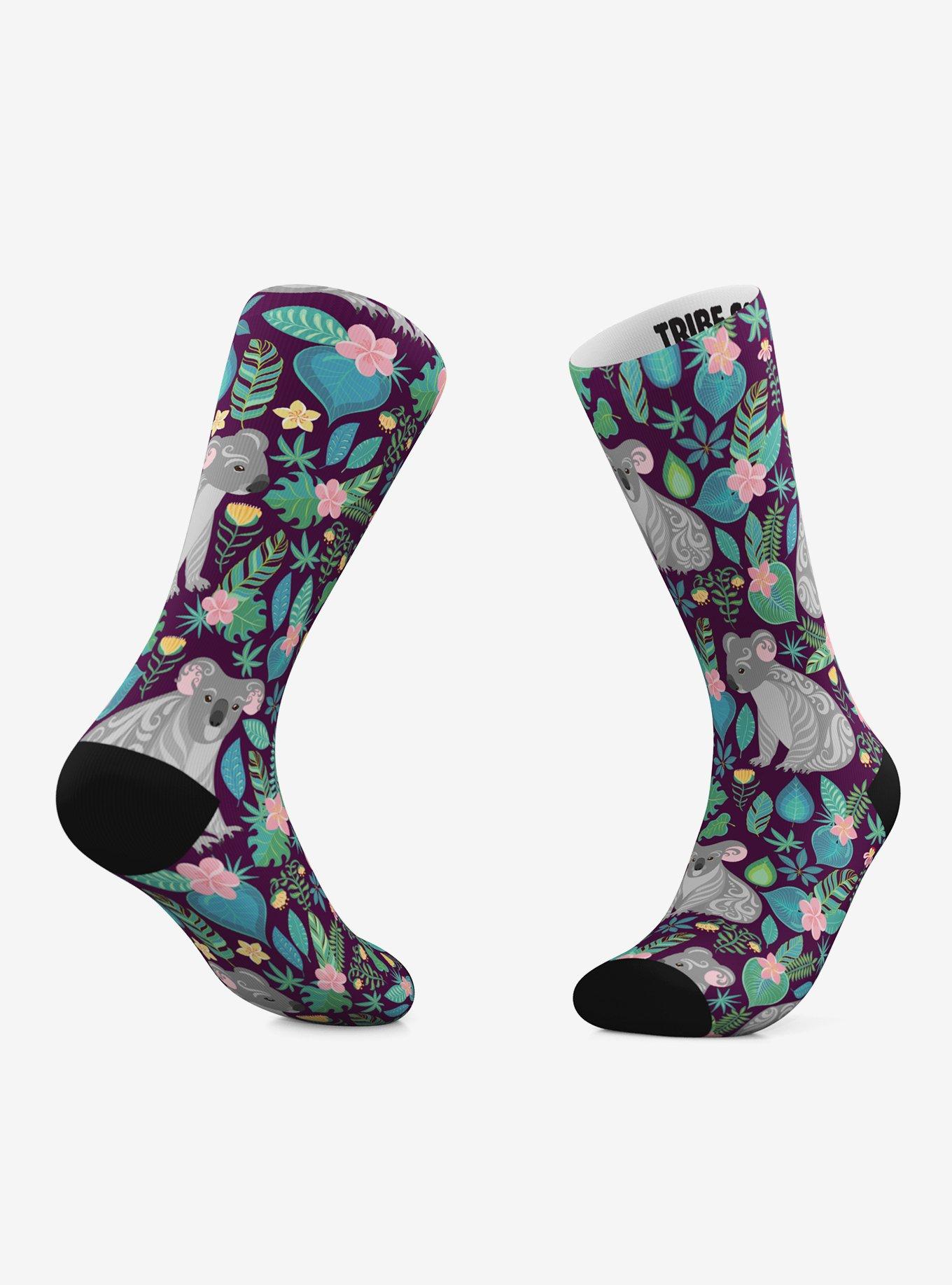 Sloths And Koalas Crew Socks 2 Pair, , hi-res