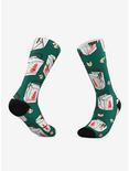 Pizza And Chinese Food Crew Socks 2 Pair, , alternate
