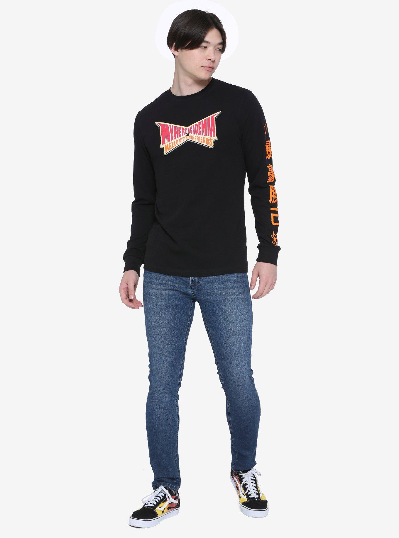 My Hero Academia X Hello Kitty And Friends Bakugo & Badtz-Maru Long-Sleeve T-Shirt, MULTI, alternate