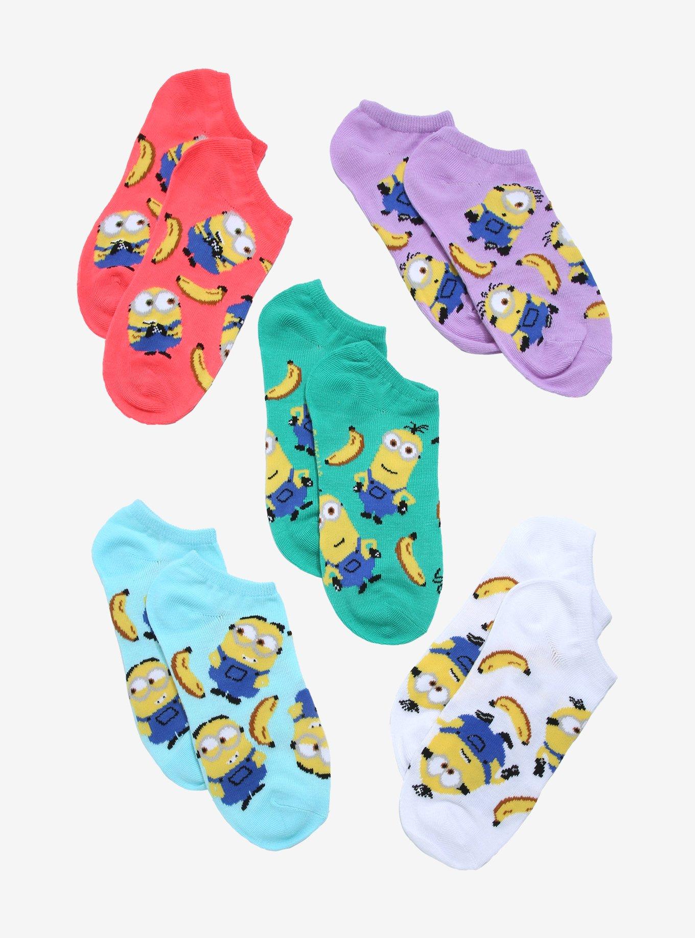 Despicable Me Minions & Bananas Sock Set, , alternate