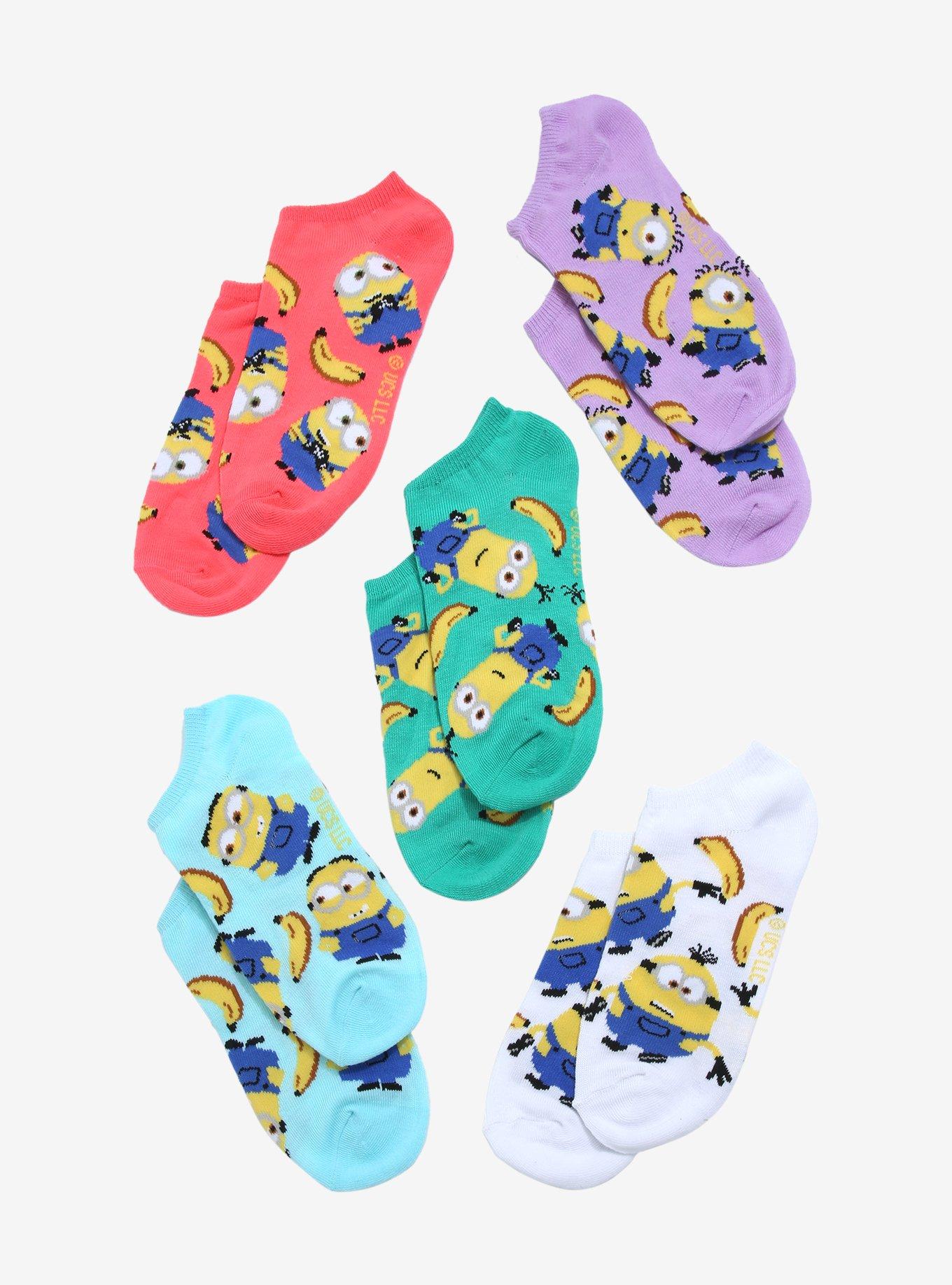 Despicable Me Minions & Bananas Sock Set, , alternate