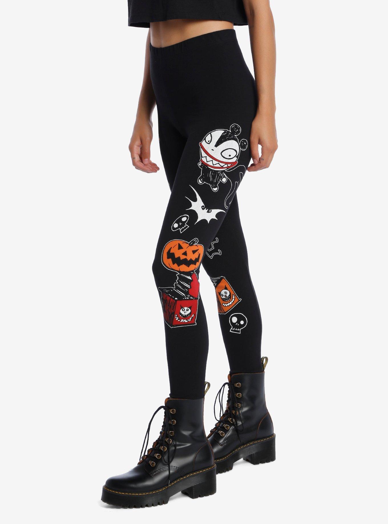 The Nightmare Before Christmas Toys Leggings, BLACK, alternate