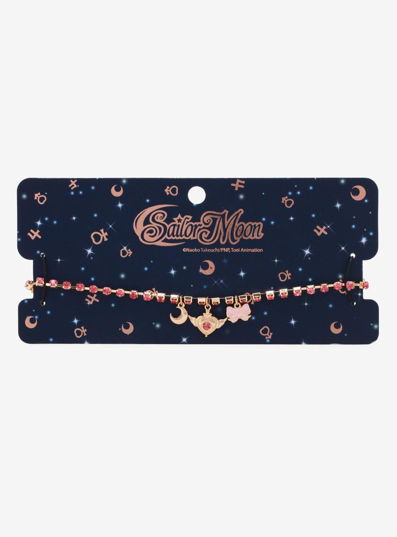 Sailor Moon Pink Sparkle & Charms Choker, , alternate