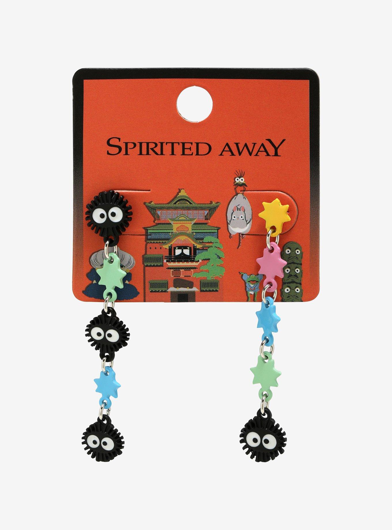 Studio Ghibli Spirited Away Soot Sprites Mismatch Earrings, , alternate