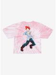 My Hero Academia Eijiro Kirishima Quirk Tie-Dye Girls Crop T-Shirt, MULTI, alternate