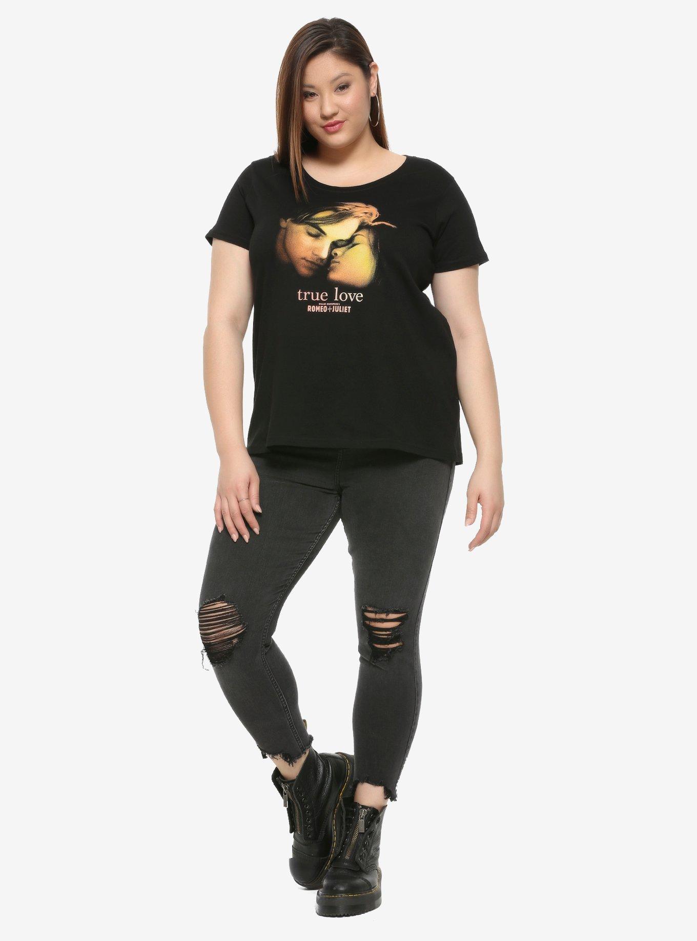 William Shakespeare's Romeo + Juliet True Love T-Shirt Plus Size, MULTI, alternate