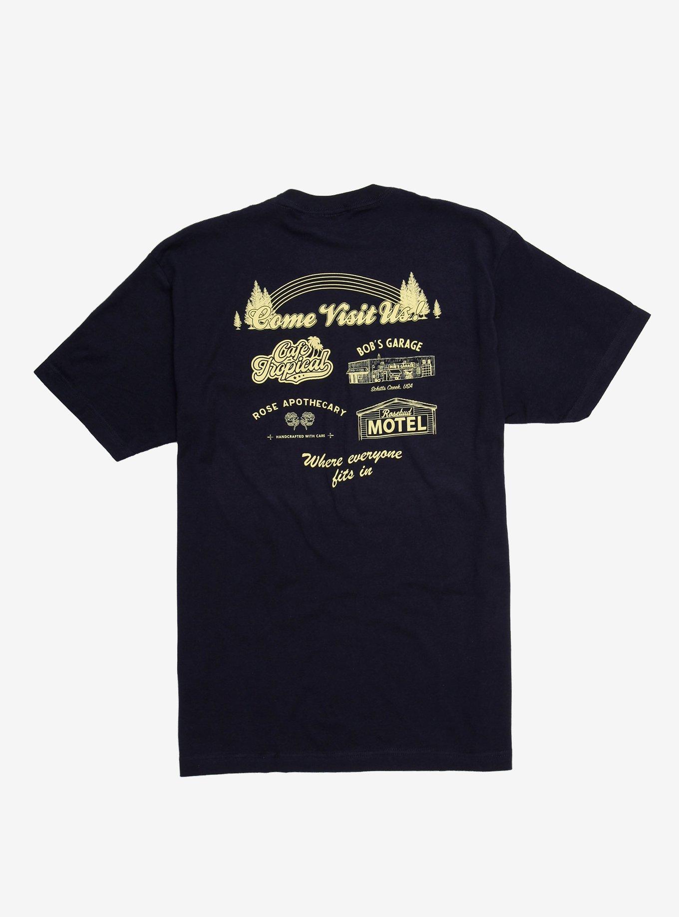 Schitt's Creek Come Visit Us T-Shirt - BoxLunch Exclusive, BLACK, alternate