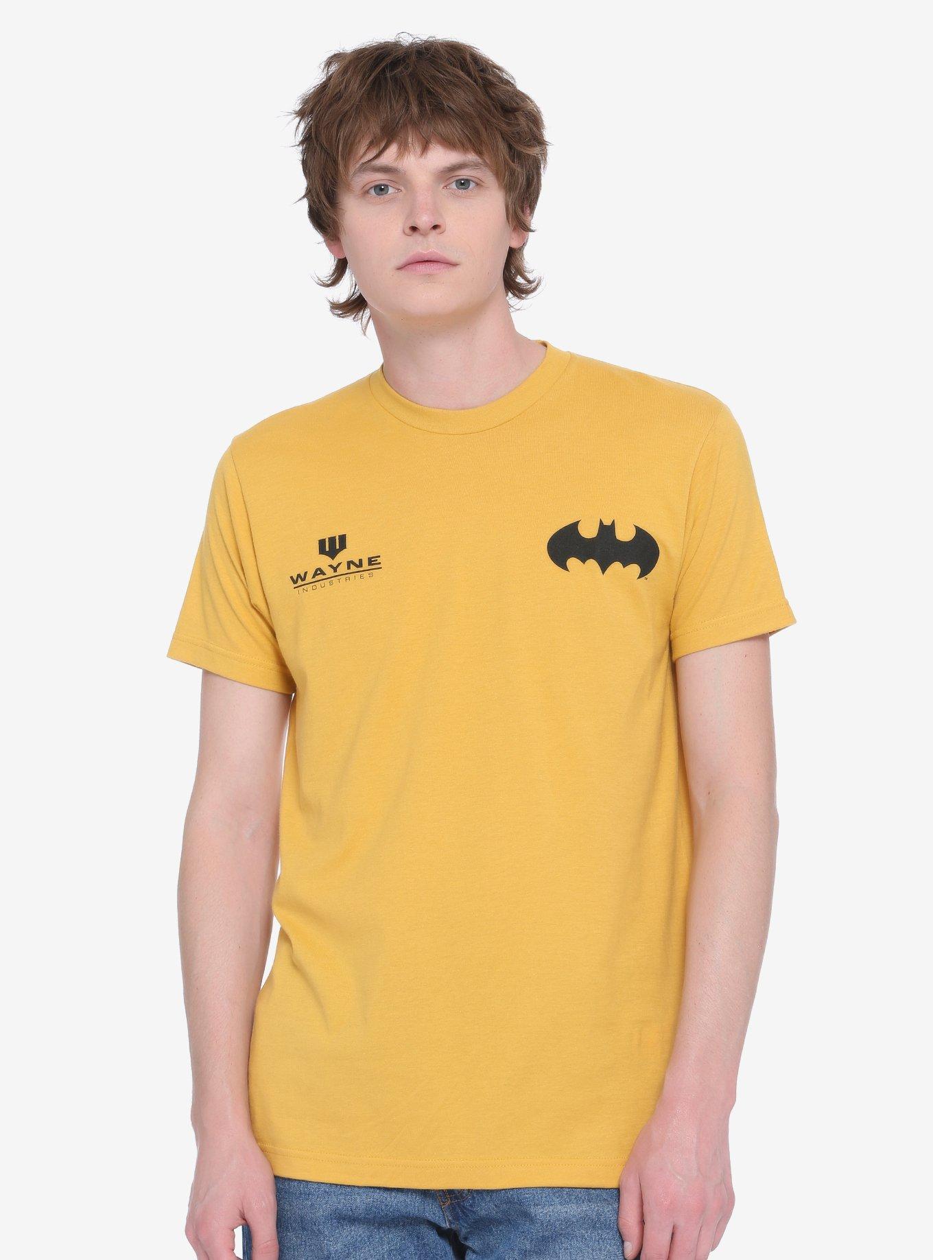 DC Comics Batman Wayne Industries Logo T-Shirt - BoxLunch Exclusive, YELLOW, alternate