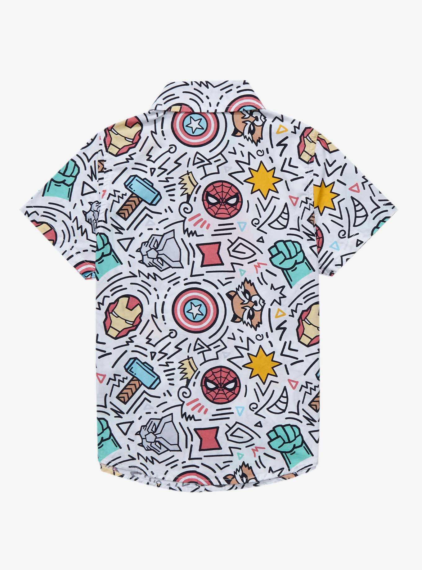 Marvel Icons Toddler Woven Button-Up - BoxLunch Exclusive, , hi-res