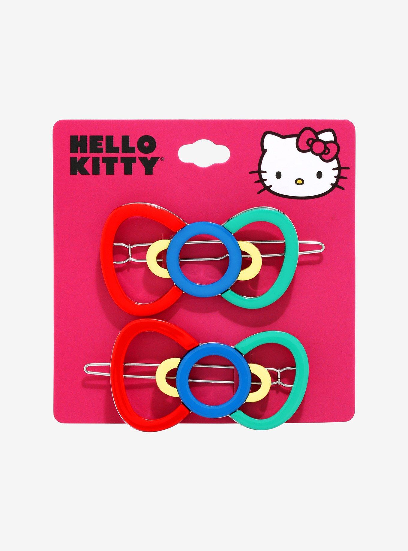 Sanrio Hello Kitty Colorful Bow Hair Barrette - BoxLunch Exclusive, , alternate