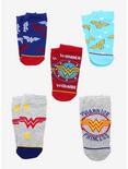DC Comics Wonder Woman Logo Crew Sock Set, , alternate