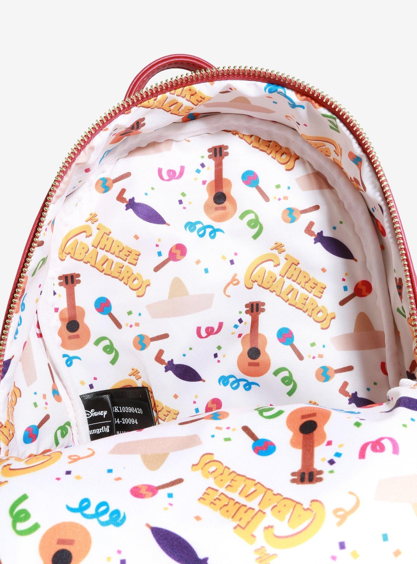 Loungefly three caballeros backpack hot sale