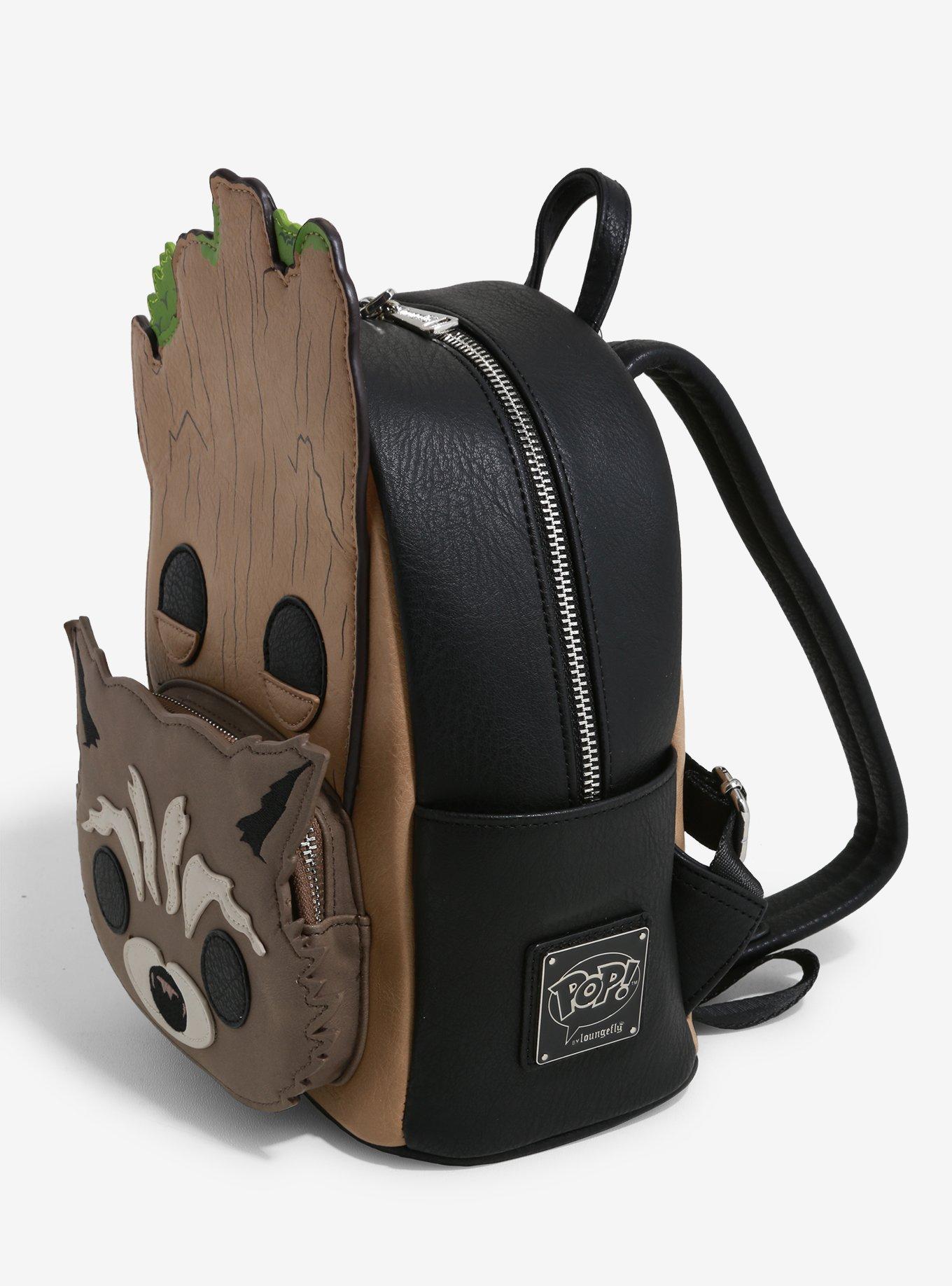 Groot and rocket loungefly hot sale