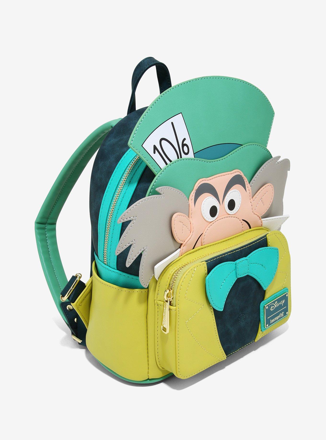 Loungefly Disney Alice in Wonderland Mad Hatter Figural Mini Backpack, , alternate