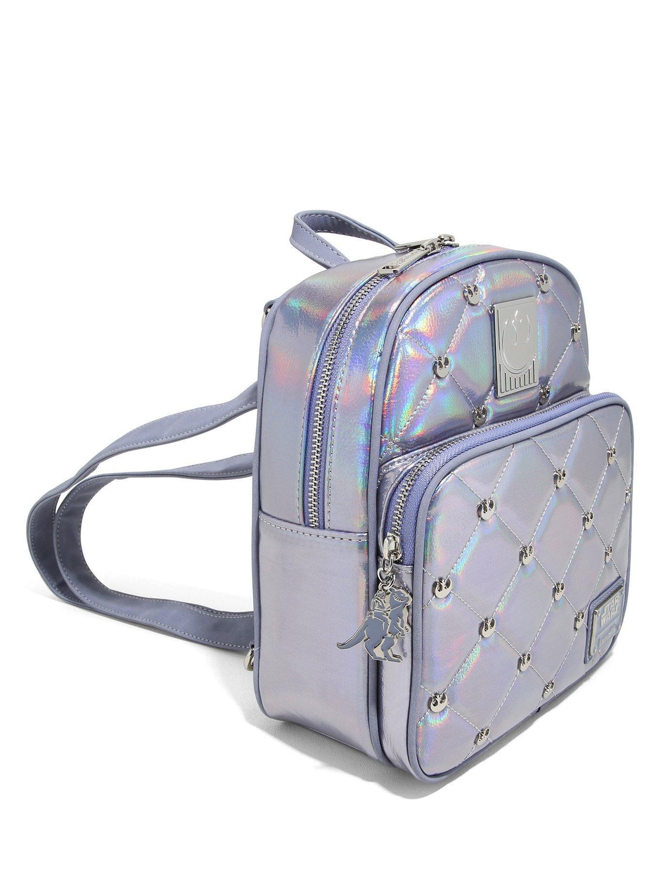 Loungefly Star Wars The Empire Strikes Back 40th Anniversary Hoth Iridescent Quilted Mini Backpack, , alternate