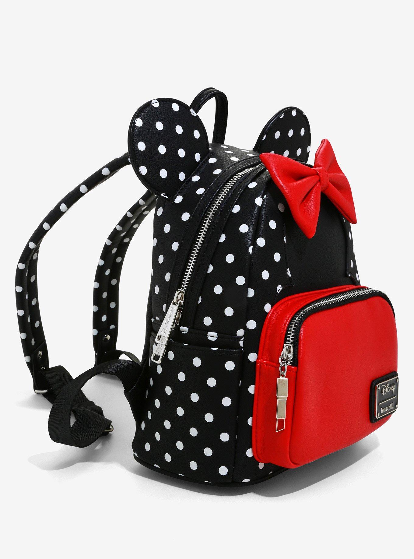 Loungefly Disney Minnie Mouse Polka Dots Mini Backpack, , alternate