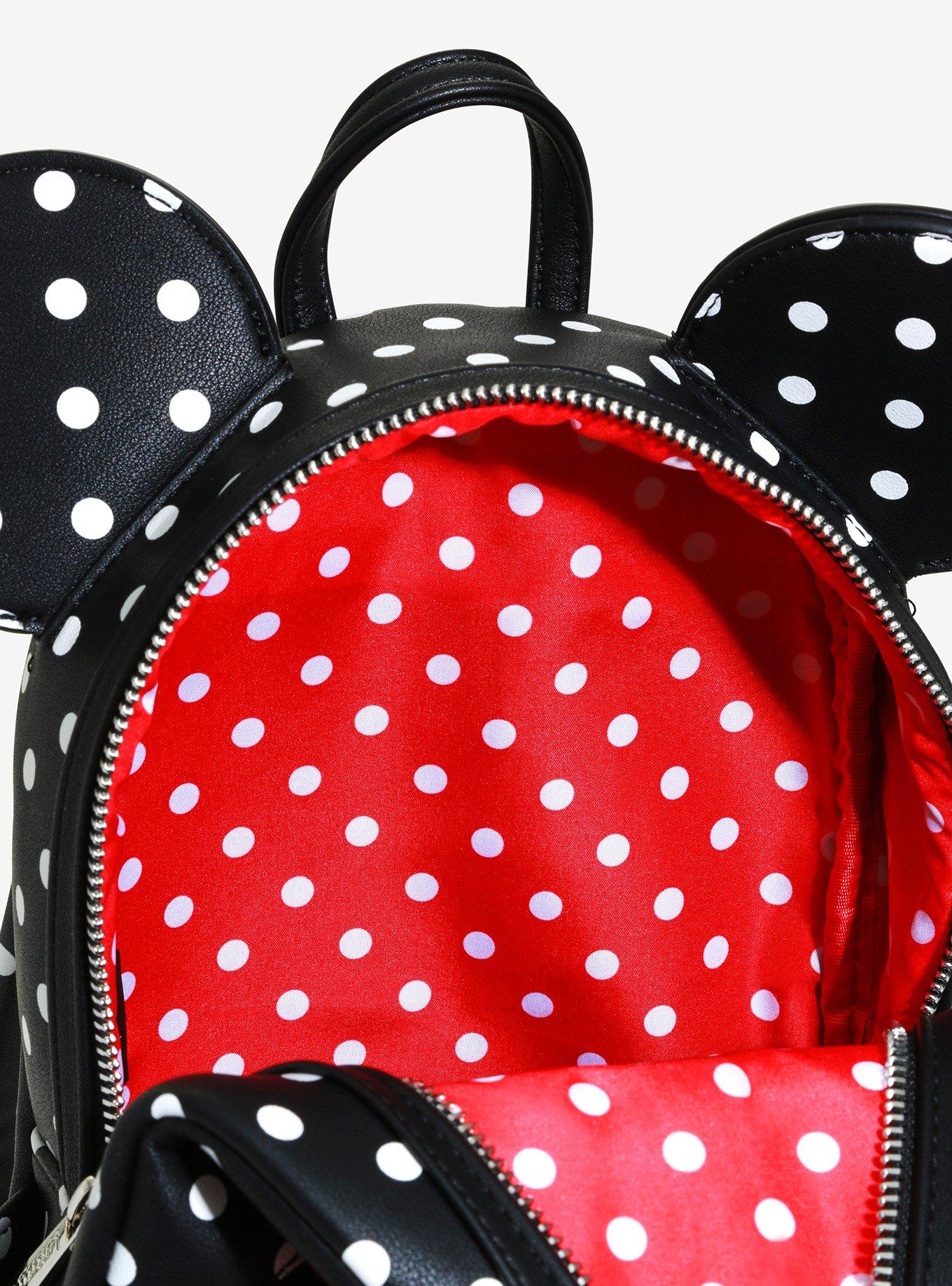 Loungefly Disney Minnie Mouse Polka Dots Mini Backpack, , alternate