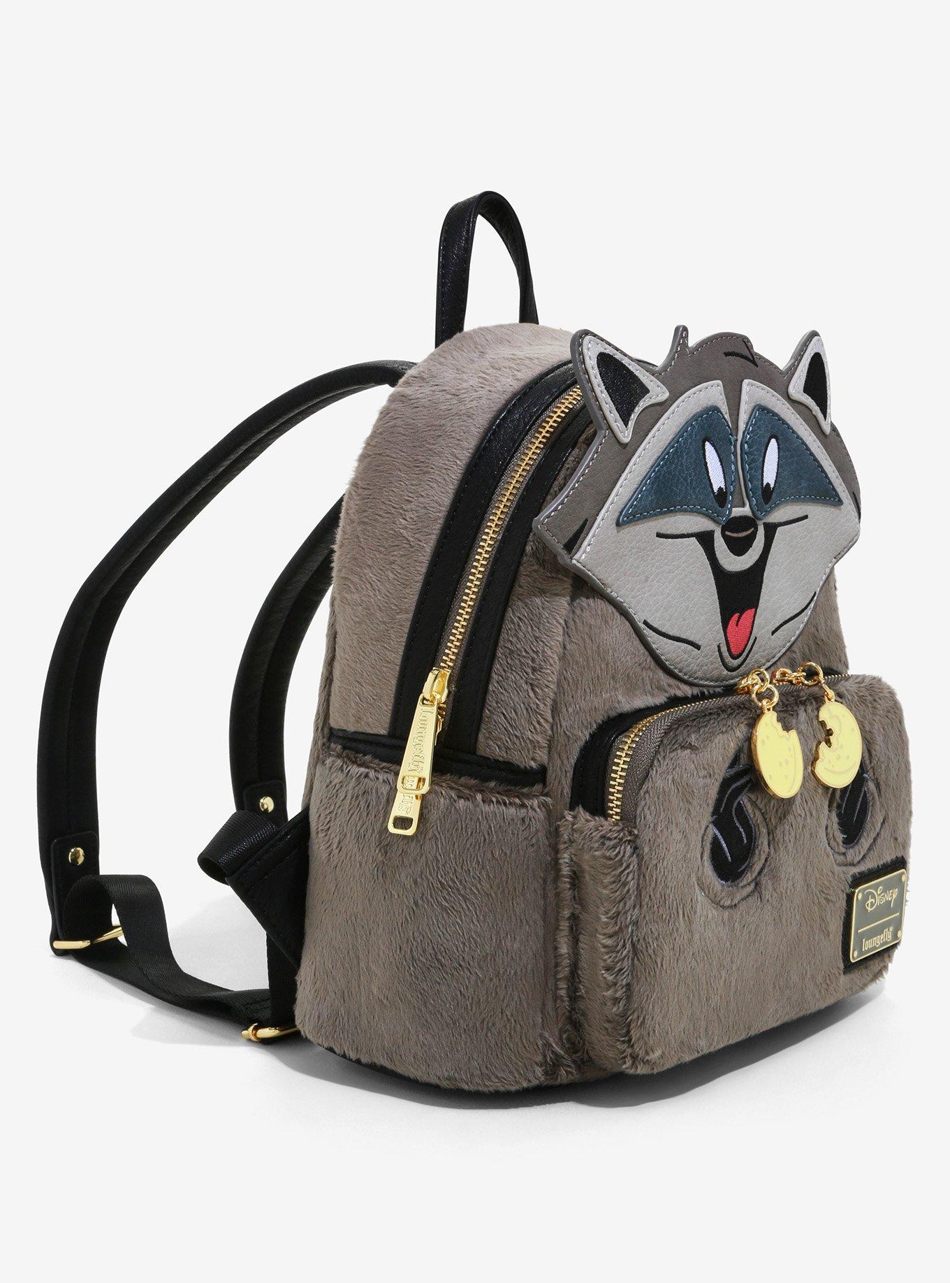 Loungefly Disney Pocahontas Meeko Fuzzy Mini Backpack