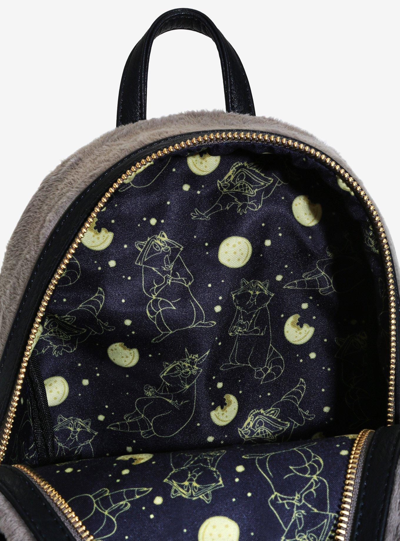 Loungefly Disney Pocahontas Meeko Fuzzy Mini Backpack, , alternate