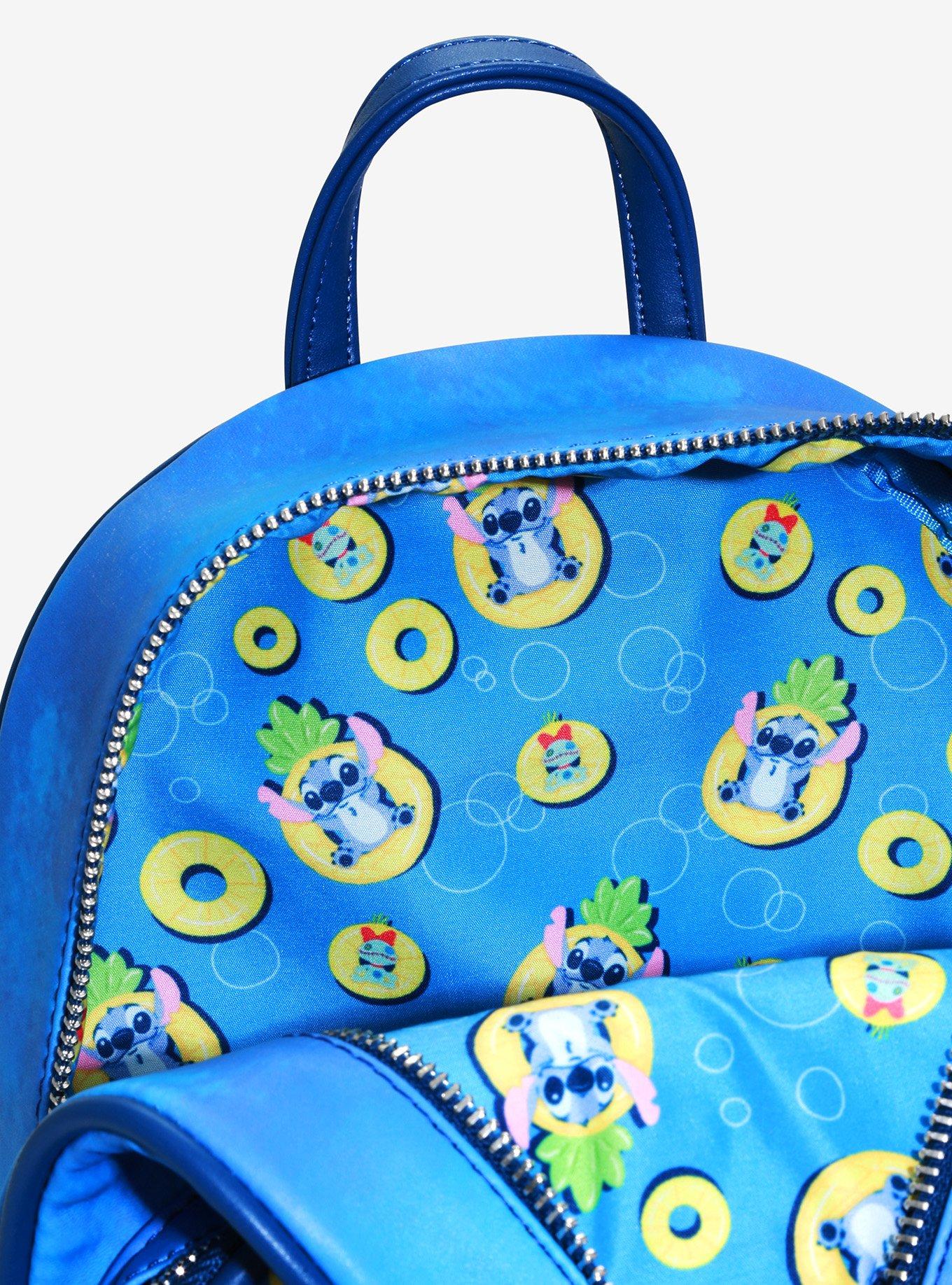 Loungefly Disney Lilo & Stitch Pineapple Floaty Mini Backpack, , alternate