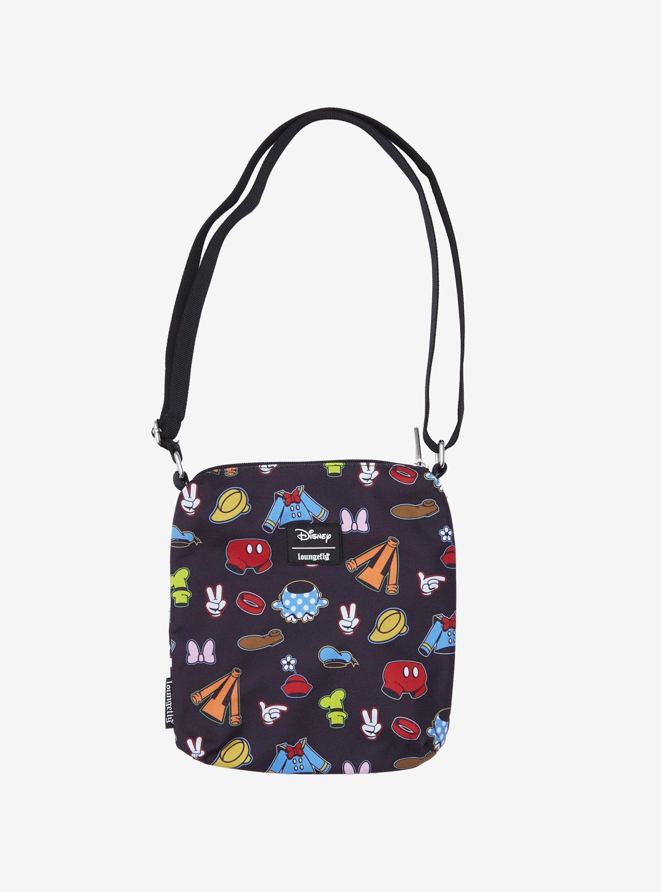 Loungefly Disney Mickey Mouse & Friends Clothes Crossbody Passport Bag, , alternate