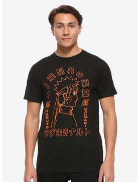Plus Size Naruto Shippuden Orange & Black T-Shirt, , hi-res