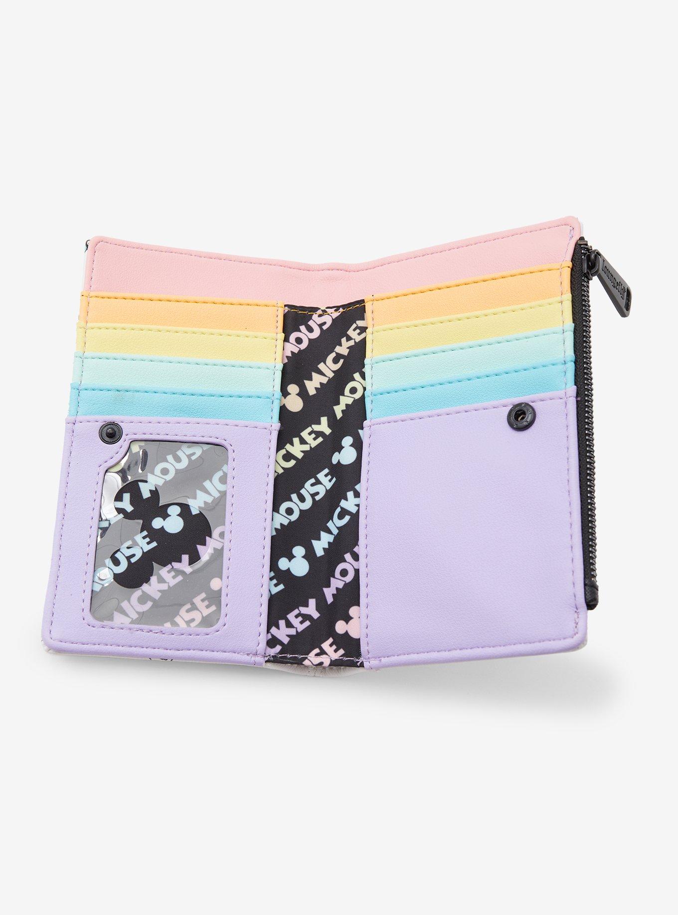 Loungefly Disney Mickey Mouse Pastel Poses Wallet, , alternate