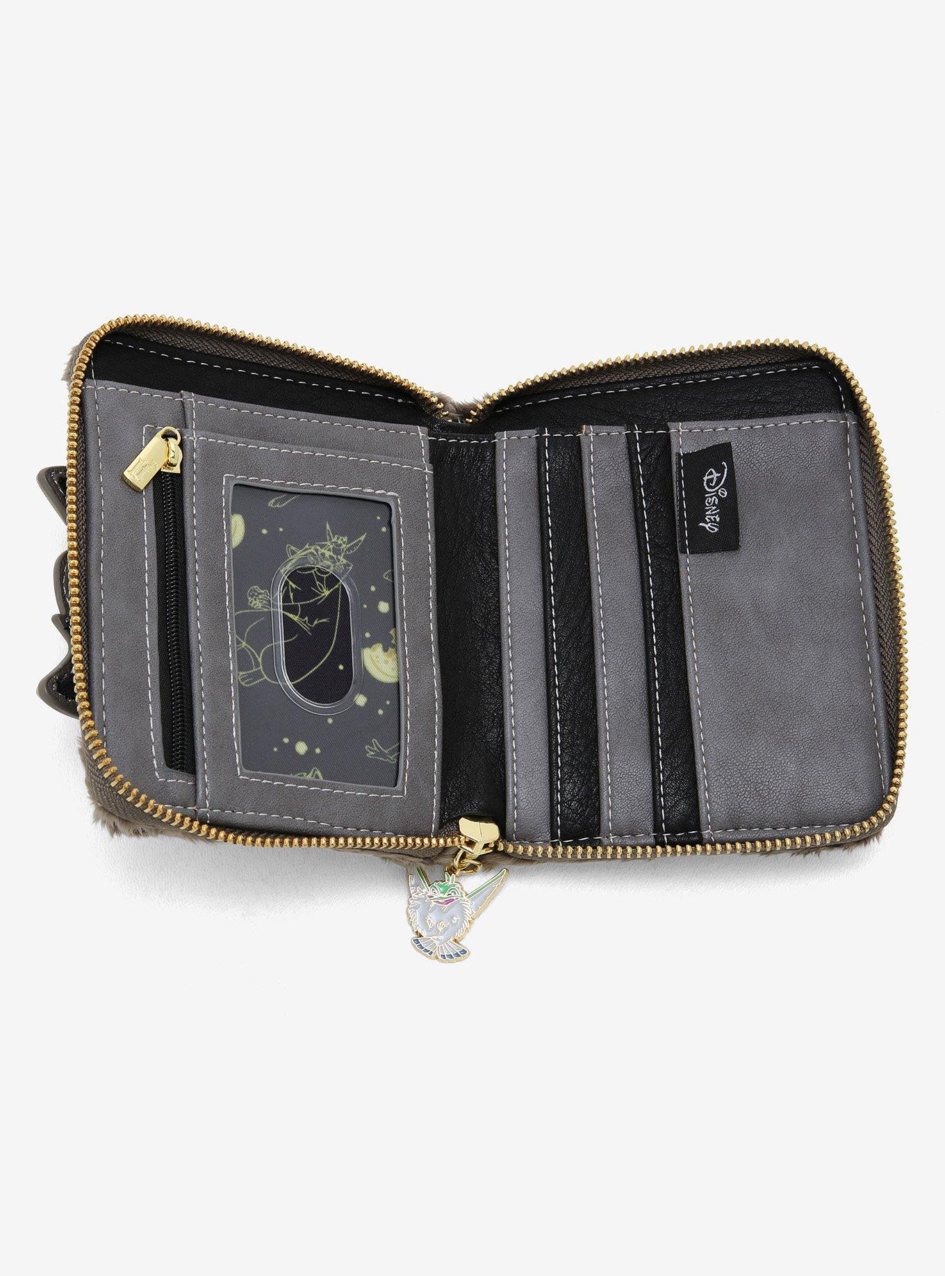 Loungefly Disney Pocahontas Meeko Fuzzy Small Zip Wallet, , alternate