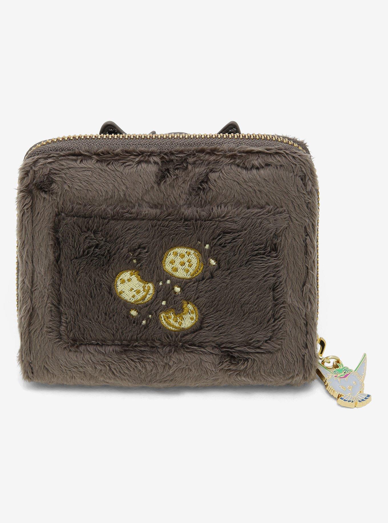 Loungefly Disney Pocahontas Meeko Fuzzy Small Zip Wallet, , alternate