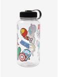Marvel Avengers Chibi Sticker Water Bottle, , alternate